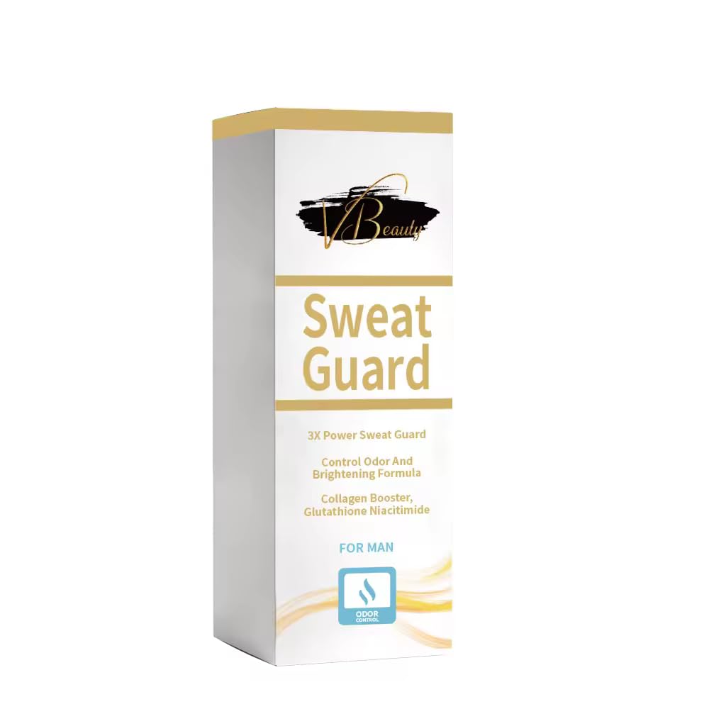 VBeauty Sweat Guard for Men, 3X Power Formula with Collagen Booster, Odour Control and Brightening